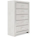 Altyra Queen Panel Bookcase Bed with Mirrored Dresser, Chest and Nightstand - alternate view 4