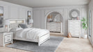 Altyra Queen Bookcase Headboard Bed with Mirrored Dresser - alternate view 4