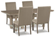Chrestner Dining Table and 4 Chairs