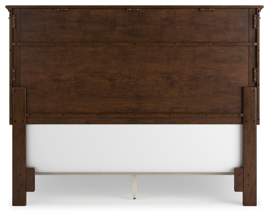 Danabrin Queen Panel Bed with Mirrored Dresser and Nightstand - alternate view 8