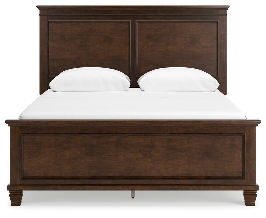 Danabrin Queen Panel Bed with Mirrored Dresser and Nightstand - alternate view 6