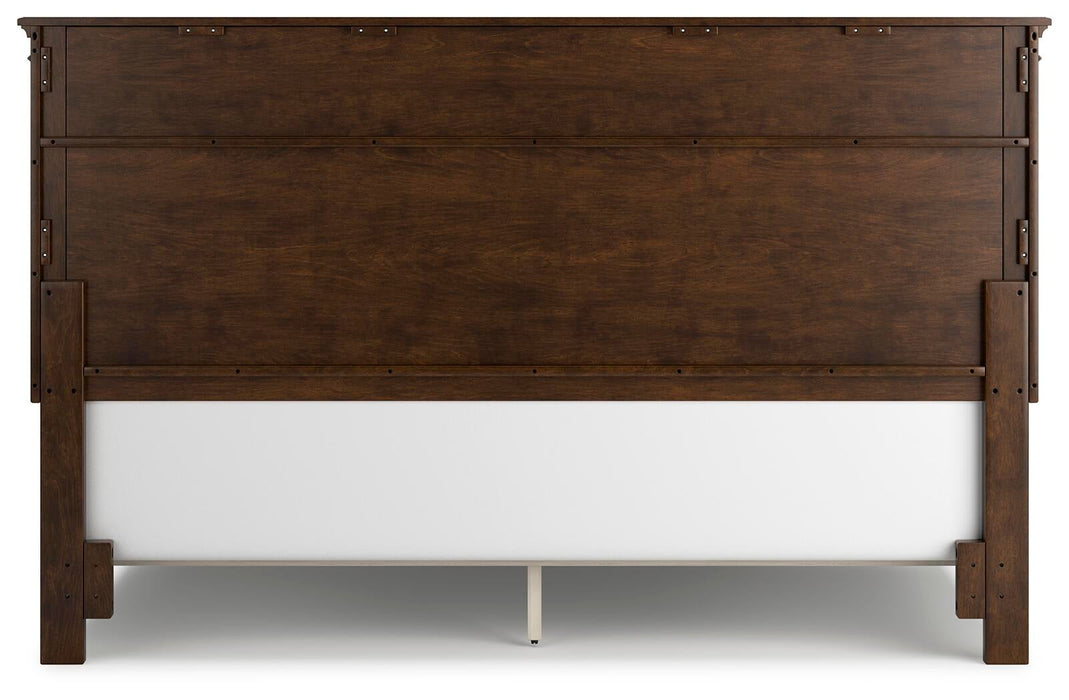 Danabrin California King Panel Bed with Mirrored Dresser, Chest and Nightstand - alternate view 8