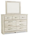 Bellaby King Platform Bed with 2 Storage Drawers with Mirrored Dresser and Nightstand - alternate view 3