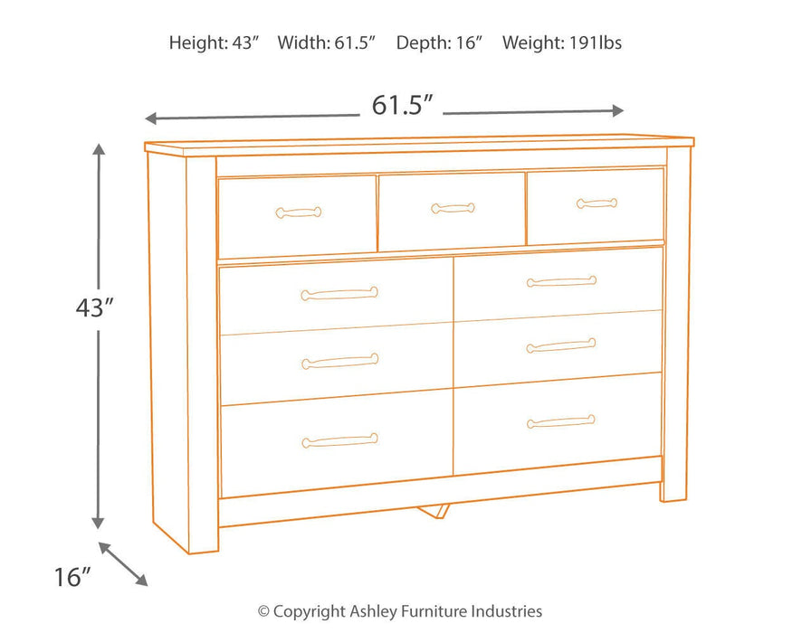Bellaby King Platform Bed with 2 Storage Drawers with Mirrored Dresser and Nightstand - alternate view 6