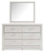 Altyra King Upholstered Storage Bed with Mirrored Dresser and Nightstand - alternate view 4