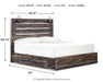 Drystan King Panel Bed with 2 Storage Drawers with Mirrored Dresser and Nightstand - alternate view 7