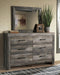 Wynnlow King Panel Bed with Mirrored Dresser, Chest and Nightstand - alternate view 7