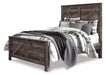 Wynnlow Queen Crossbuck Panel Bed with Mirrored Dresser - alternate view 4