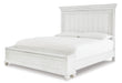 Kanwyn King Panel Bed with Storage with Mirrored Dresser - alternate view 4