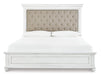 Kanwyn Queen Panel Bed with Mirrored Dresser, Chest and Nightstand - alternate view 3