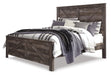 Wynnlow King Crossbuck Panel Bed with Mirrored Dresser - alternate view 4