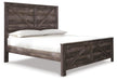Wynnlow King Crossbuck Panel Bed with Mirrored Dresser, Chest and Nightstand - alternate view 6