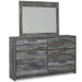 Baystorm Full Panel Bed with Mirrored Dresser - alternate view 2