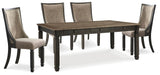 Tyler Creek Dining Table and 4 Chairs - alternate view 2