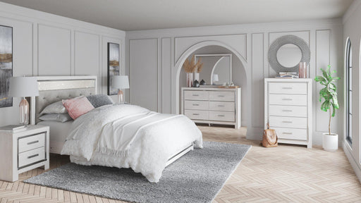 Altyra Queen Panel Bed with Mirrored Dresser - alternate view 2
