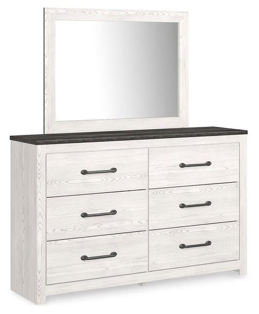 Gerridan Full Panel Bed with Mirrored Dresser - alternate view 2