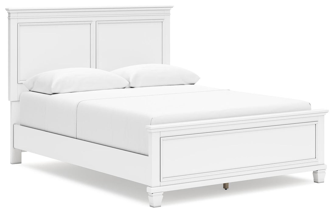 Fortman Queen Panel Bed with Mirrored Dresser and Nightstand - alternate view 7