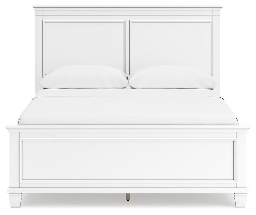 Fortman Queen Panel Bed with Mirrored Dresser and Nightstand - alternate view 9