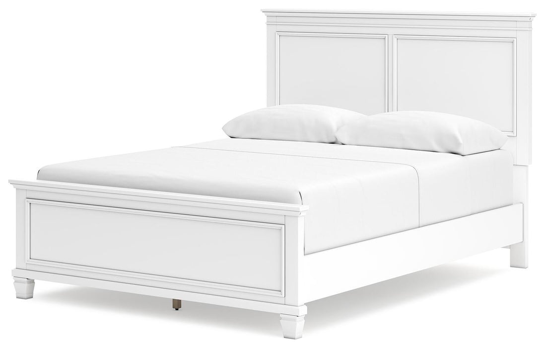 Fortman Queen Panel Bed with Mirrored Dresser, Chest and Nightstand - alternate view 16