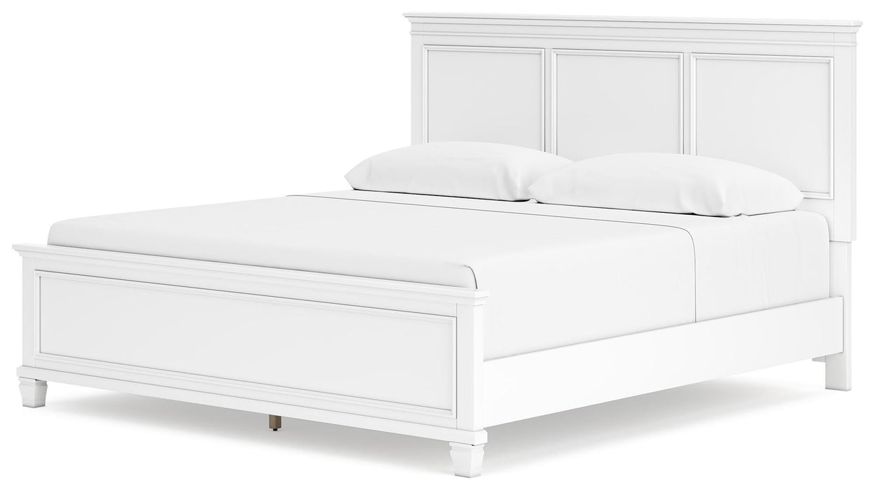 Fortman King Panel Bed with Mirrored Dresser, Chest and Nightstand - alternate view 17