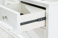 Fortman King Panel Bed with Mirrored Dresser, Chest and Nightstand - alternate view 29