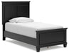 Lanolee Twin Panel Bed with Mirrored Dresser and Nightstand - alternate view 7