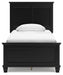 Lanolee Twin Panel Bed with Mirrored Dresser, Chest and Nightstand - alternate view 8