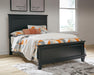 Lanolee Full Panel Bed with Mirrored Dresser - alternate view 11
