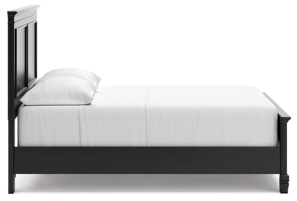 Lanolee Full Panel Bed with Mirrored Dresser - alternate view 12