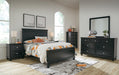 Lanolee Full Panel Bed with Mirrored Dresser, Chest and Nightstand - alternate view 23