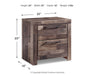 Derekson Queen Panel Bed with 2 Storage Drawers with Mirrored Dresser and Nightstand - alternate view 9