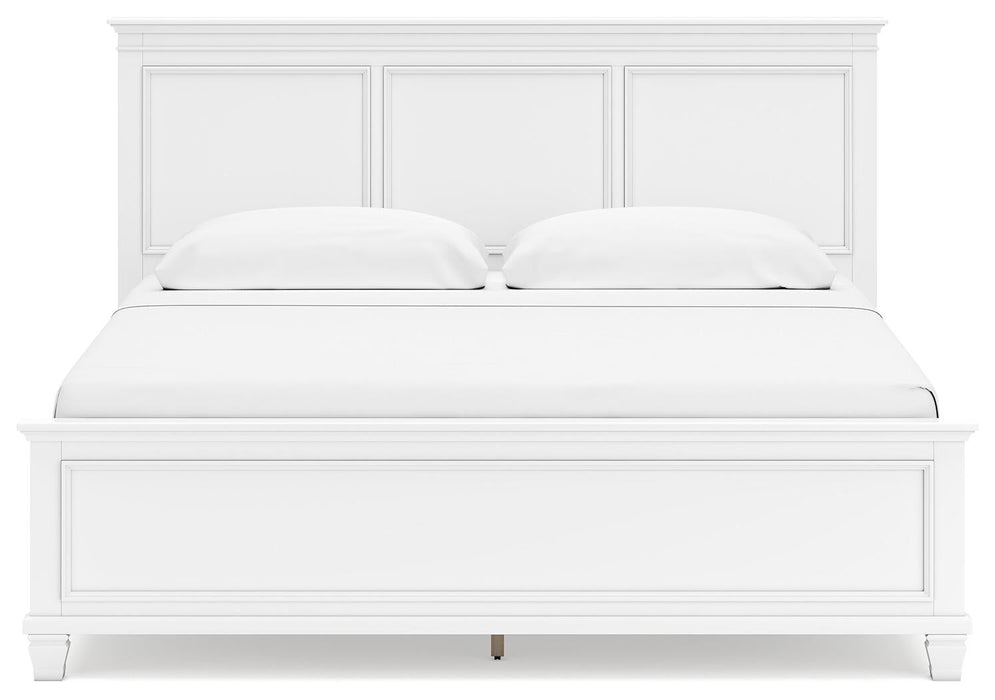 Fortman King Panel Bed with Mirrored Dresser - alternate view 6