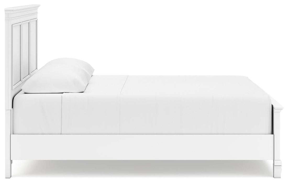 Fortman King Panel Bed with Mirrored Dresser - alternate view 12