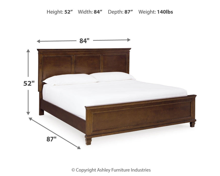 Danabrin King Panel Bed with Mirrored Dresser - alternate view 12