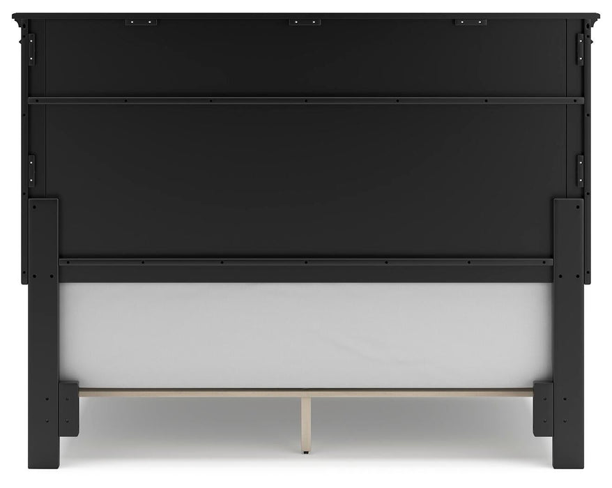 Lanolee Queen Panel Bed with Mirrored Dresser, Chest and Nightstand - alternate view 11