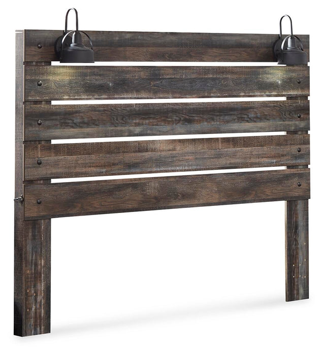 Drystan King Panel Headboard Bed with Mirrored Dresser, Chest and Nightstand - alternate view 5