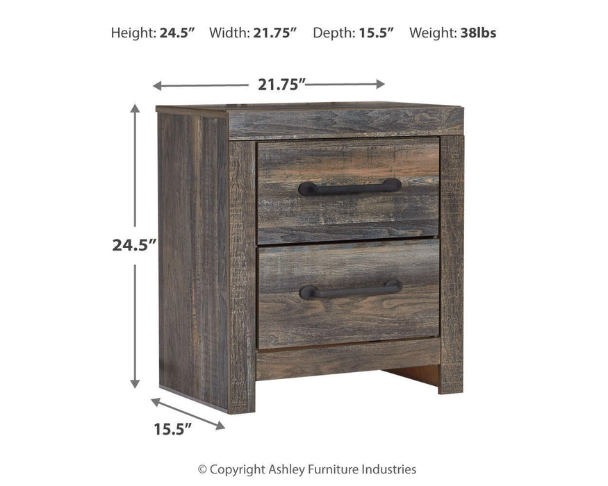 Drystan Queen Panel Headboard Bed with Mirrored Dresser, Chest and Nightstand - alternate view 7