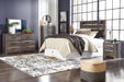 Drystan Queen Panel Headboard Bed with Mirrored Dresser, Chest and Nightstand - alternate view 2