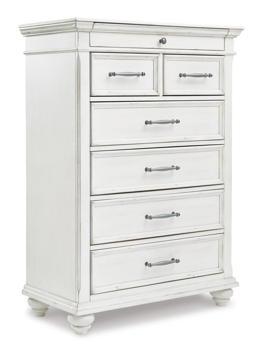 Kanwyn King Panel Bed with Storage with Mirrored Dresser, Chest and Nightstand - alternate view 5