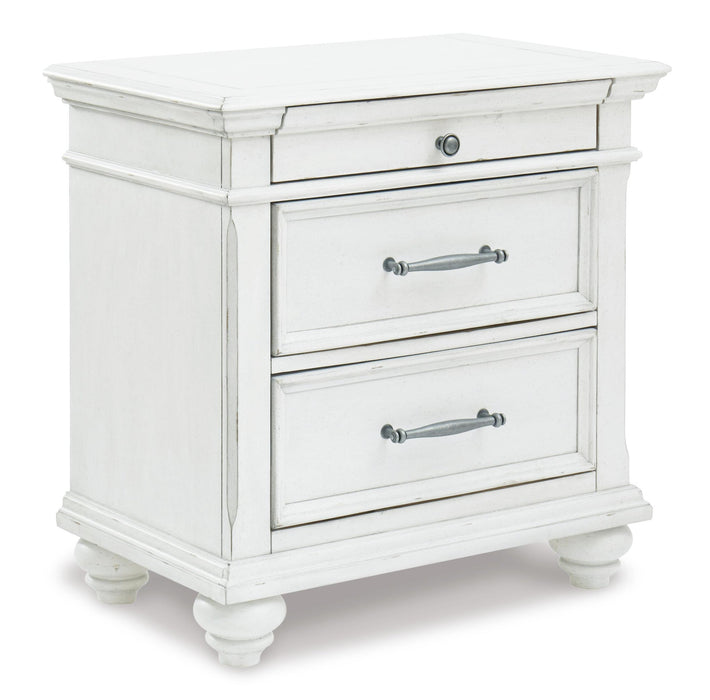 Kanwyn King Panel Bed with Storage with Mirrored Dresser, Chest and Nightstand - alternate view 6