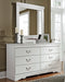 Anarasia Queen Sleigh Bed with Mirrored Dresser and Nightstand - alternate view 5