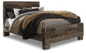 Derekson Queen Panel Bed with Mirrored Dresser and Nightstand - alternate view 3