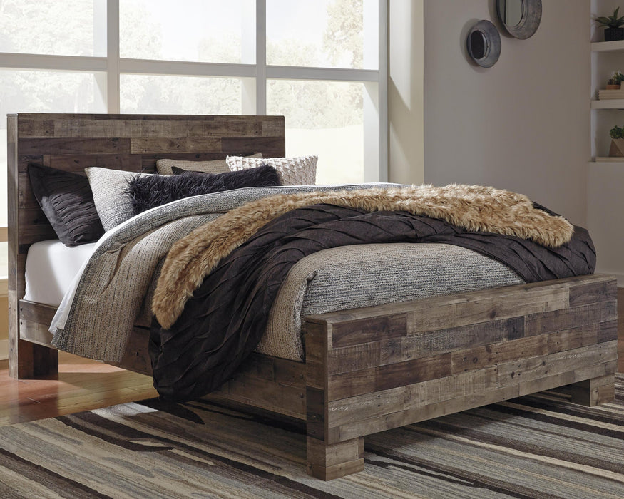 Derekson Queen Panel Bed with Mirrored Dresser and Nightstand - alternate view 6