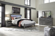 Baystorm Queen Panel Bed with Mirrored Dresser and Nightstand - alternate view 2