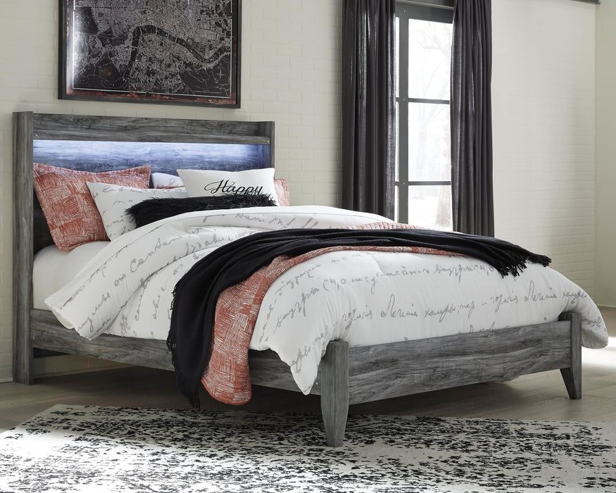 Baystorm Queen Panel Bed with Mirrored Dresser and Nightstand - alternate view 6