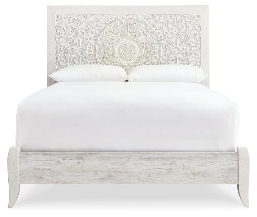 Paxberry Queen Panel Bed with Mirrored Dresser, Chest and Nightstand - alternate view 6