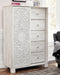 Paxberry Queen Panel Bed with Mirrored Dresser, Chest and Nightstand - alternate view 16