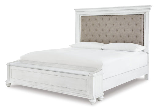 Kanwyn Queen Panel Bed with Storage with Mirrored Dresser, Chest and Nightstand - alternate view 2