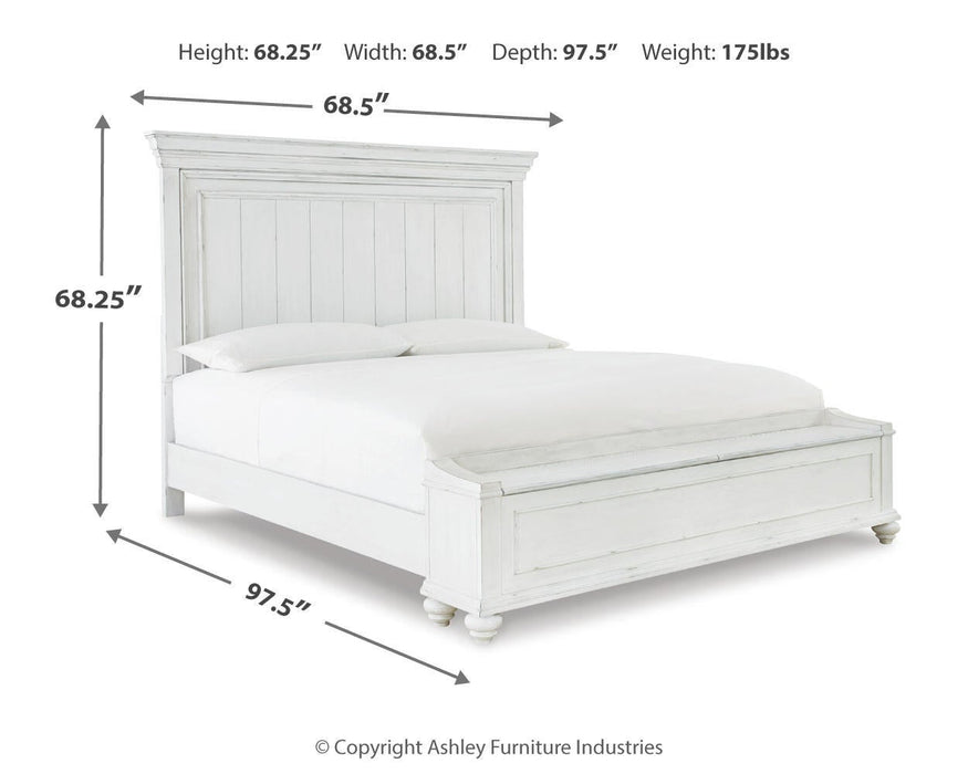 Kanwyn Queen Panel Bed with Storage with Mirrored Dresser, Chest and Nightstand - alternate view 7