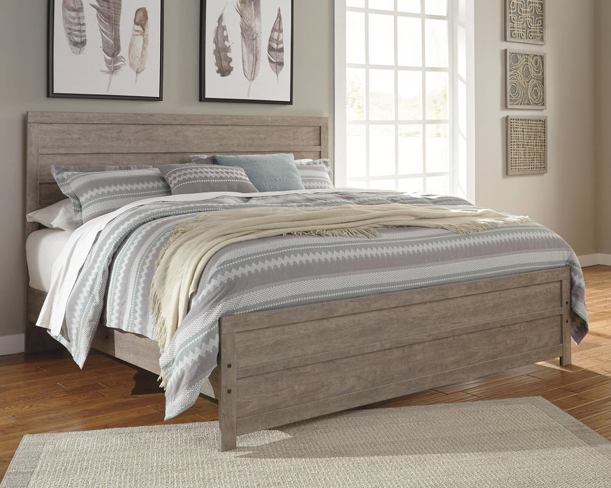 Culverbach King Panel Bed with Mirrored Dresser, Chest and Nightstand - alternate view 11